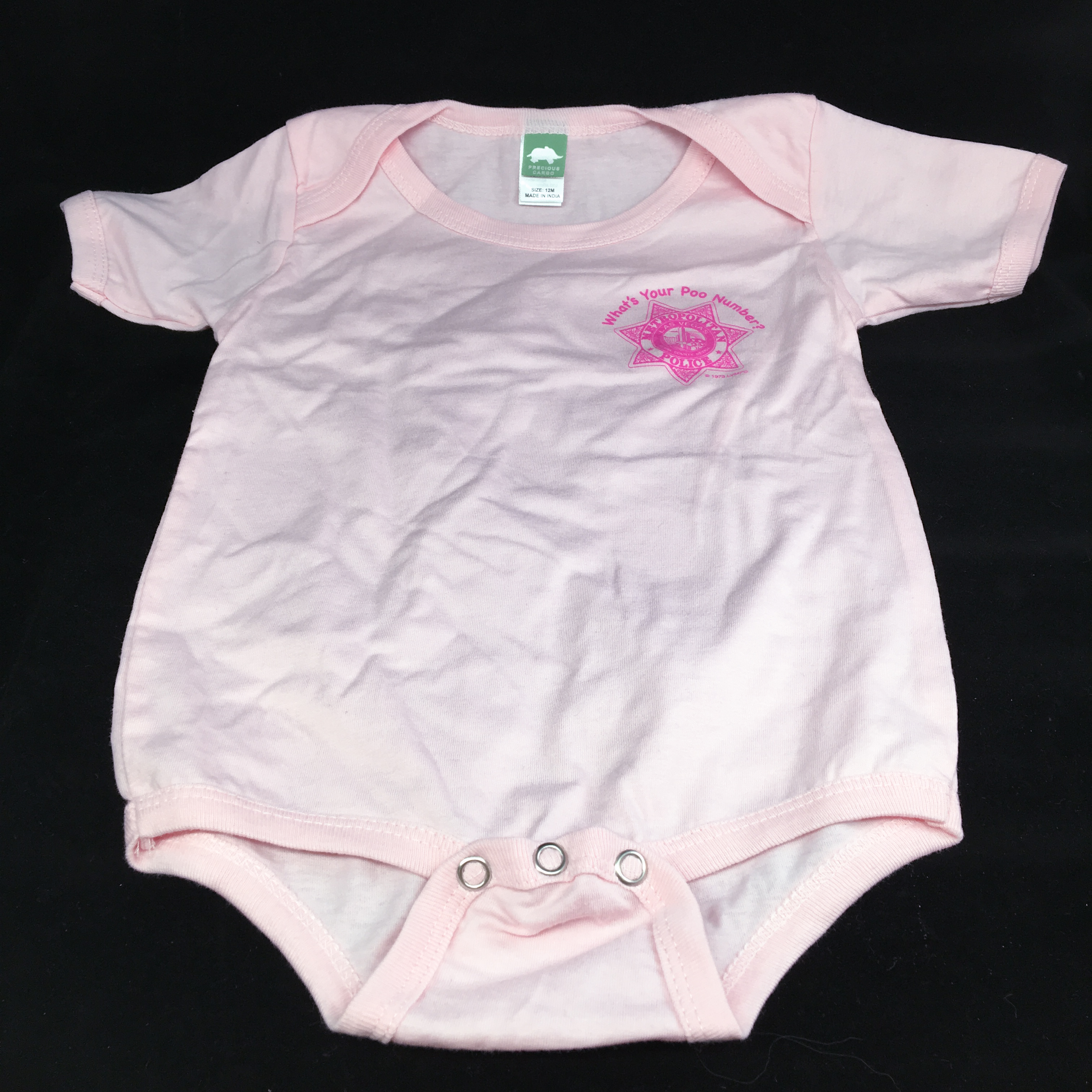 Newborn Bodysuit – What’s Your Poo Number Pink – IPOF Store Vegas