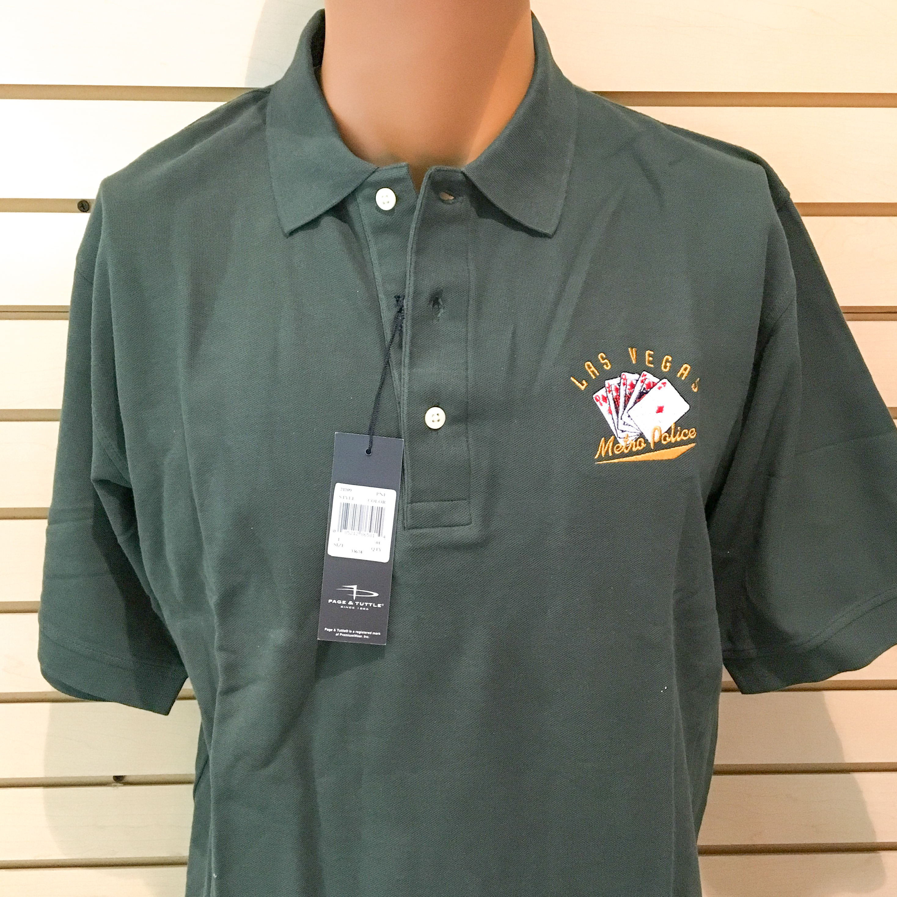 Green Polo Shirt – LVMPD – IPOF Store Vegas
