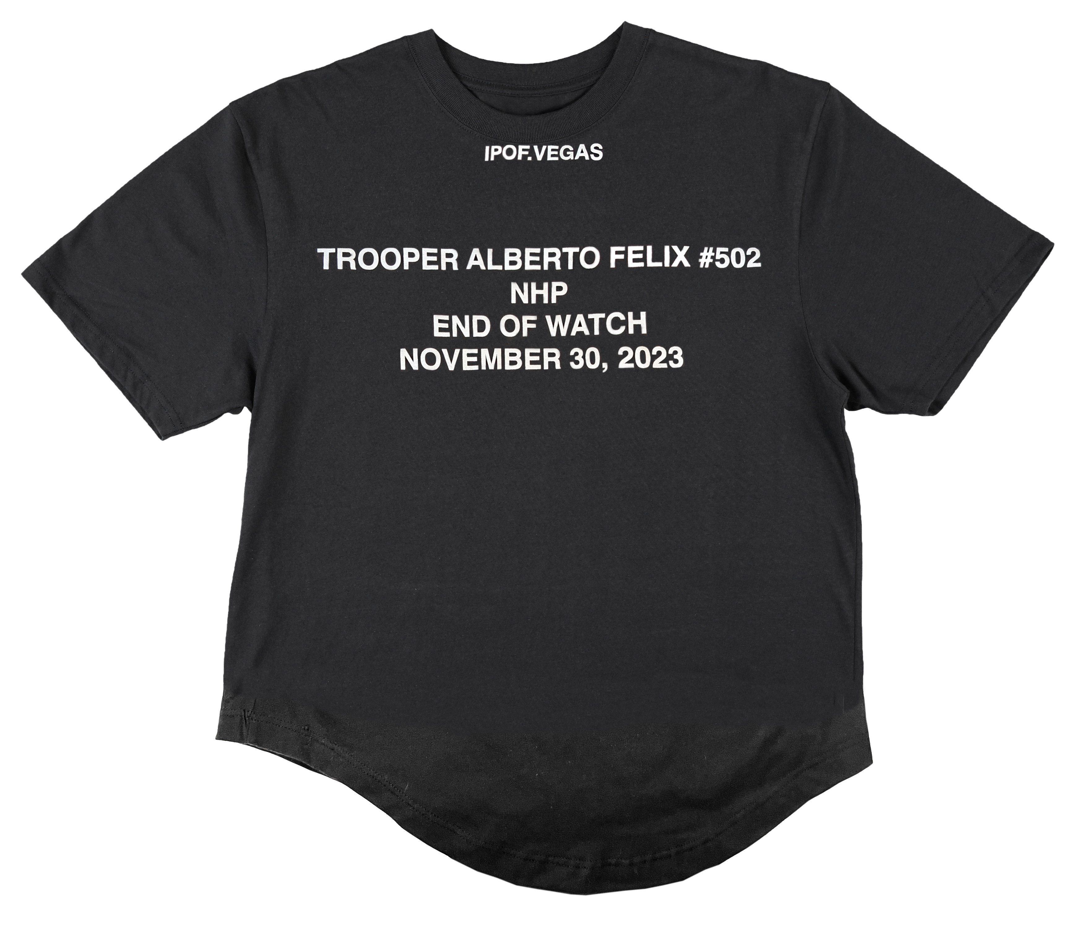 TROOPER ALBERTO FELIX P#502 / Thin Blue Line Flag T-shirt Female – IPOF  Store Vegas